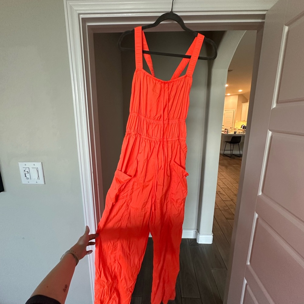 FP Movement by Free People Bright Orange Jumpsuit